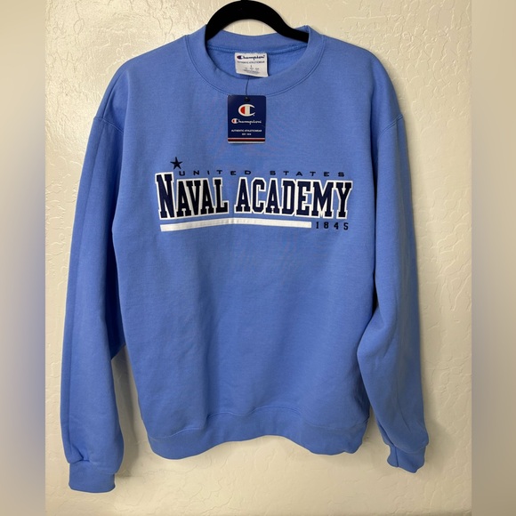 Brand NewMen’s Champion United States Navel Academy Pullover Sweater Large - Picture 1 of 5